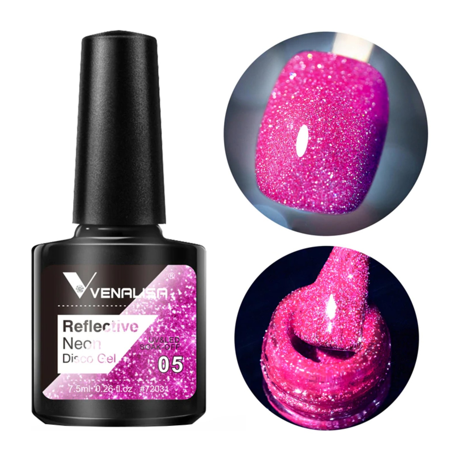 Venalisa -  Reflecterende Neon Disco Gel -  BD05