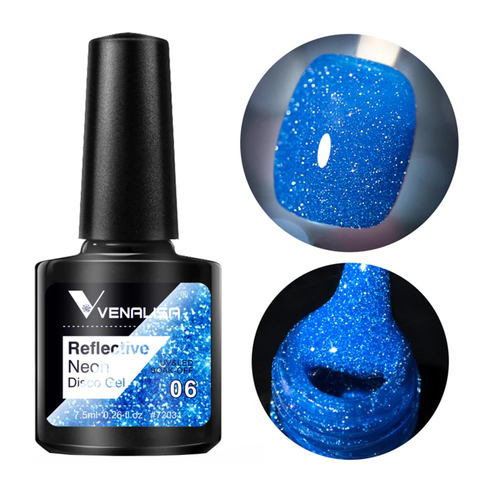 Venalisa -  Reflecterende Neon Disco Gel -  BD06